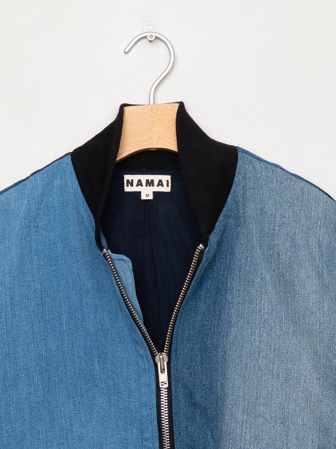 The Veda Denim Bomber Jacket - Medium