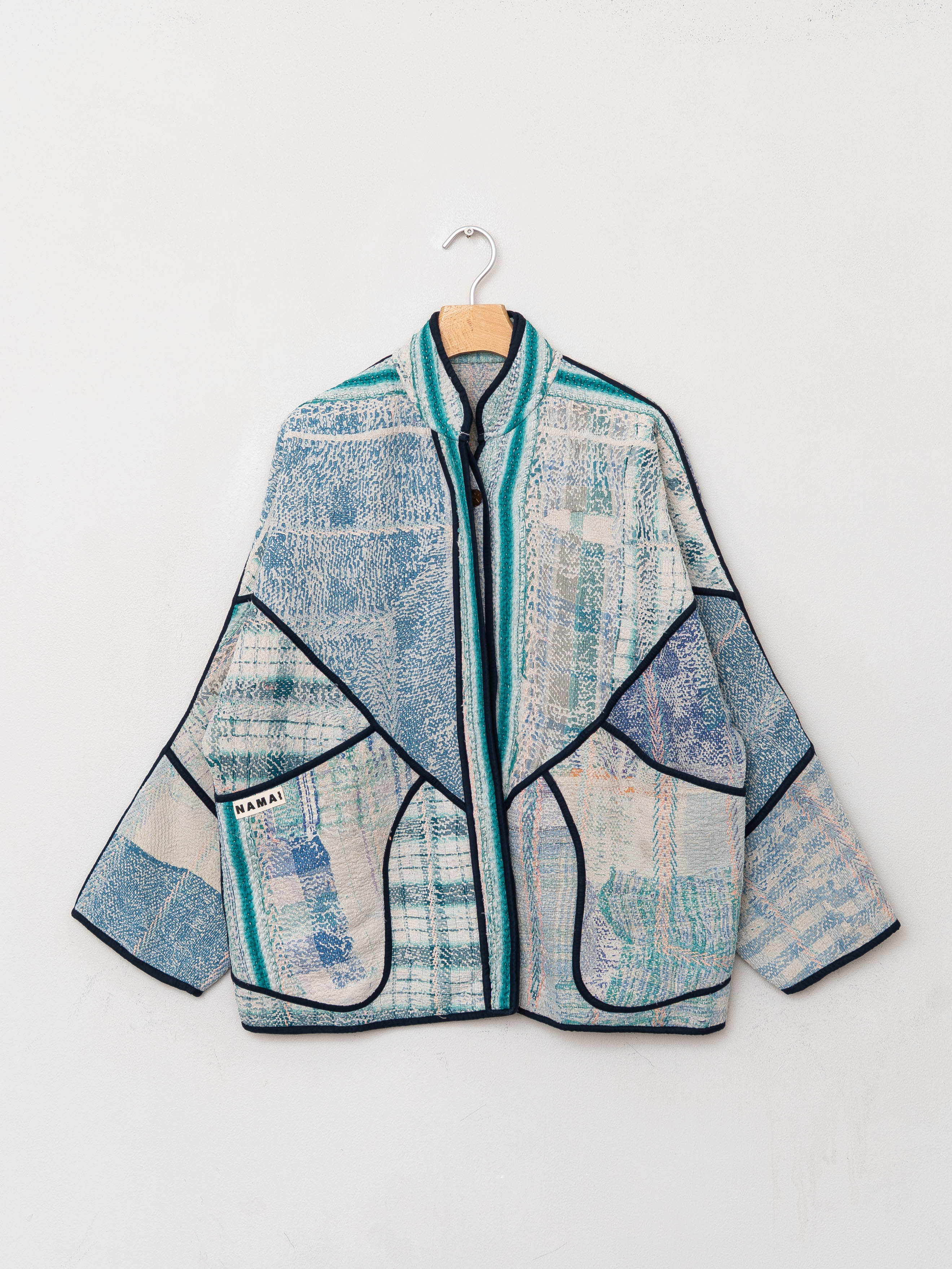 The Ladhiya Quilted Patchwork Kantha Jacket