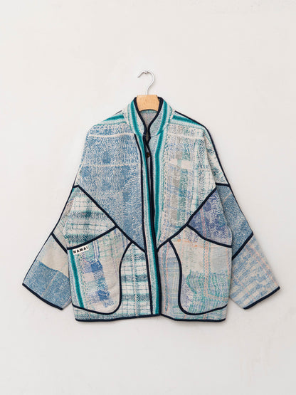 The Ladhiya Quilted Patchwork Kantha Jacket