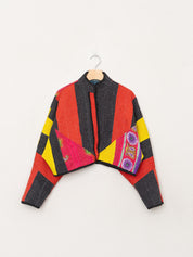 The Kaira Cropped Quilted Patchwork Kantha Jacket Wholesale