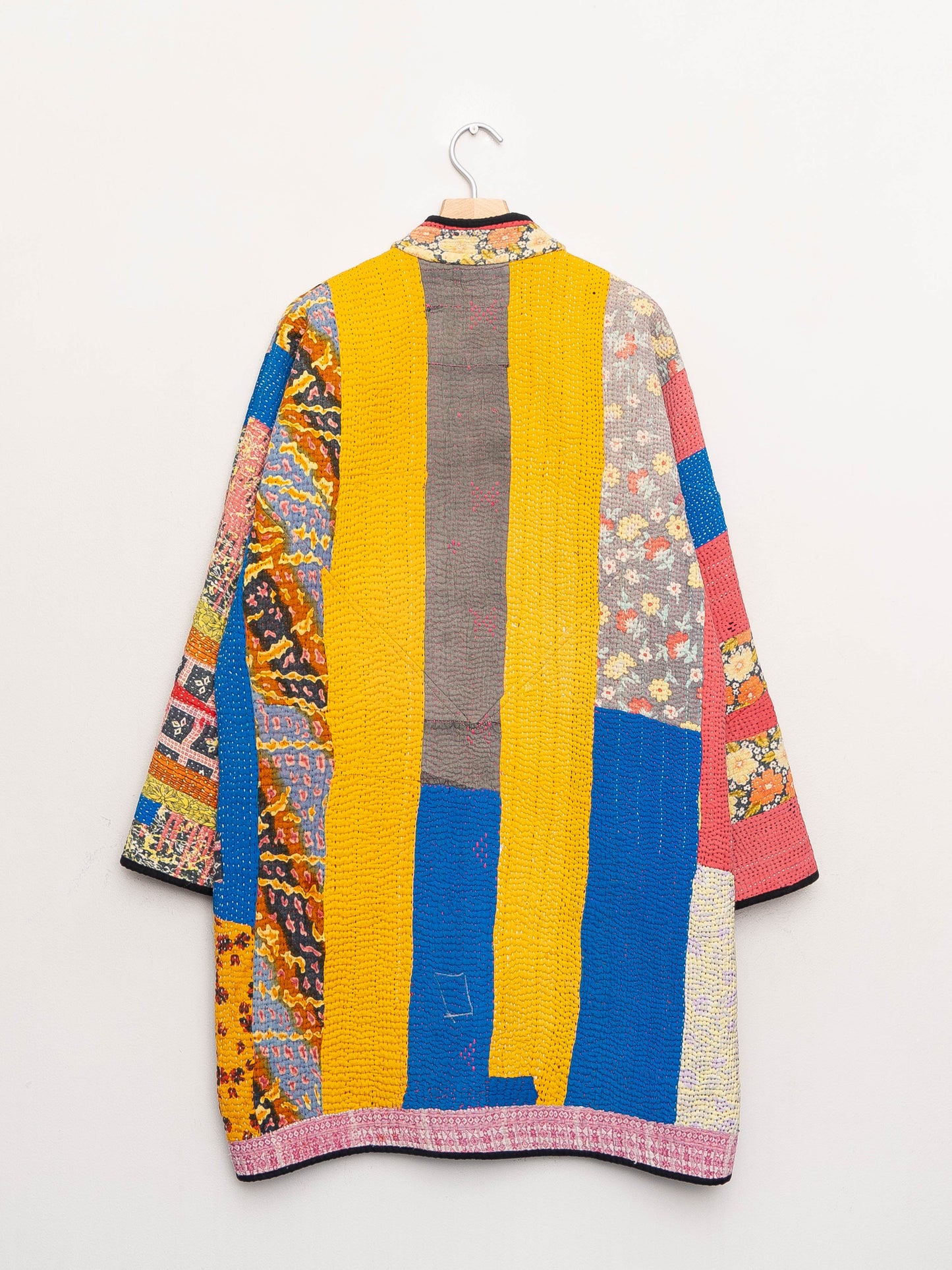 The Sai Quilted Patchwork Kantha Coat