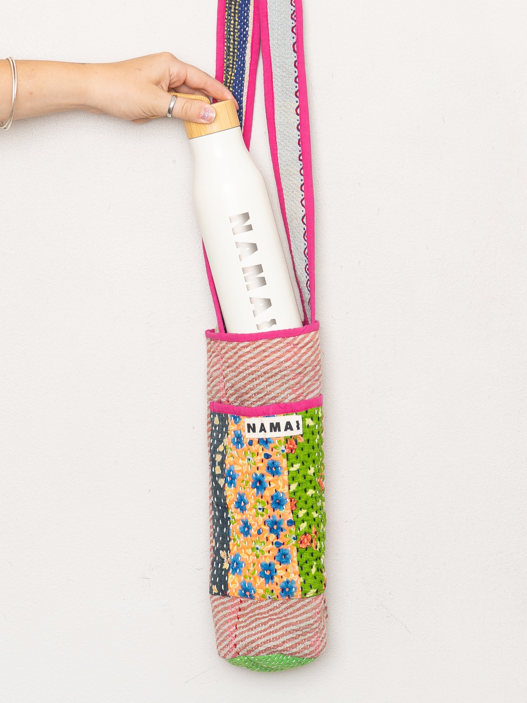 The Lota Quilted Water Bottle Crossbody + NAMAI Water Bottle