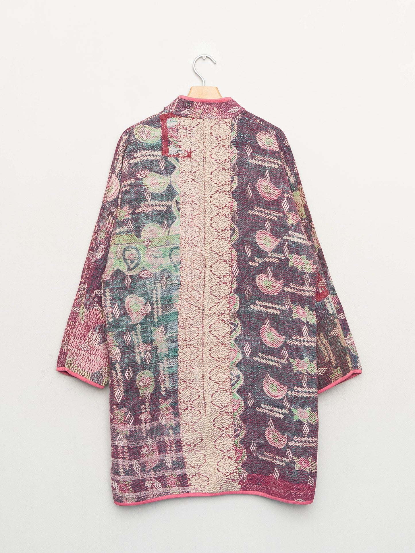 The Sai Quilted Patchwork Kantha Coat