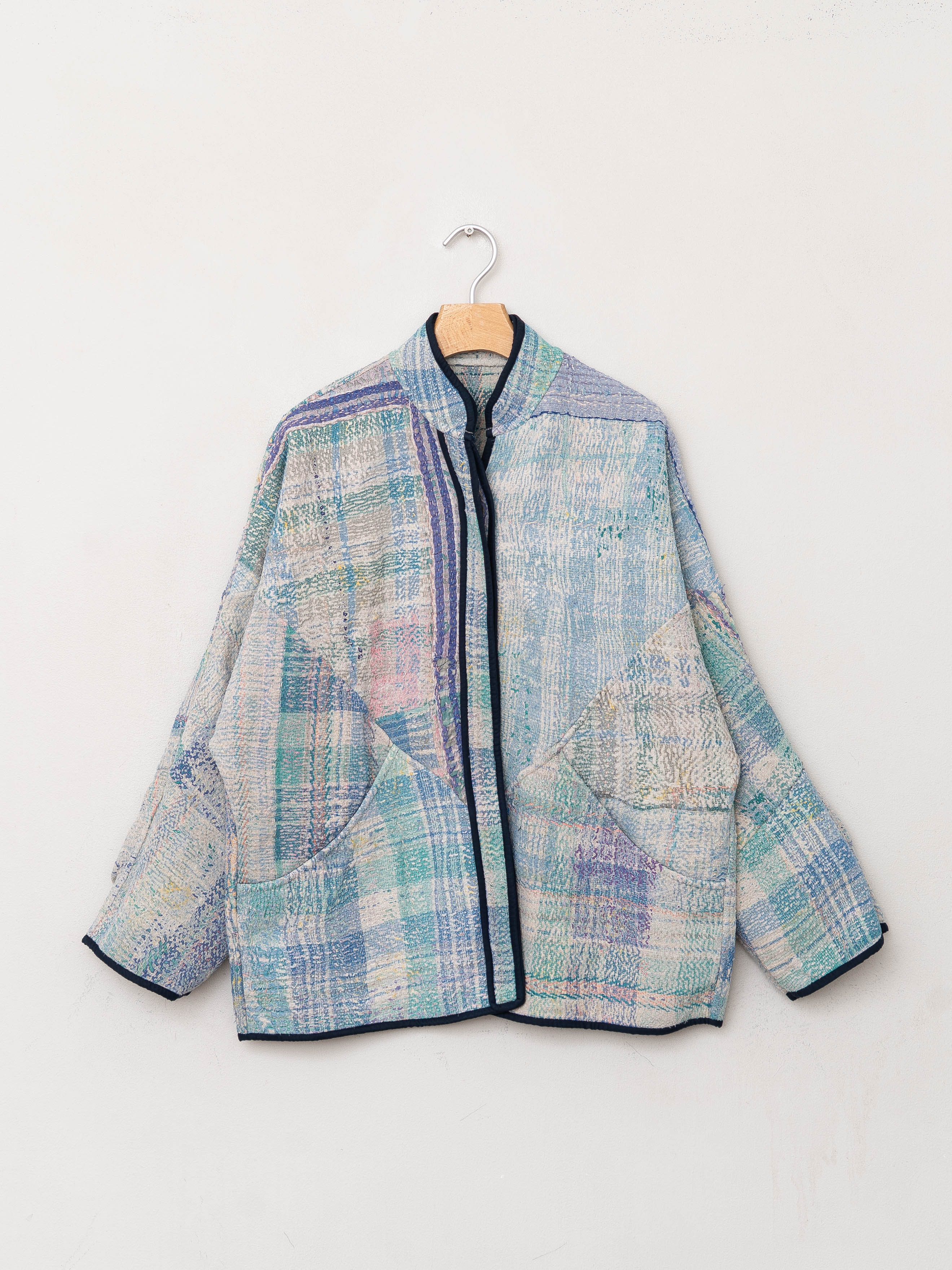 The Ladhiya Quilted Patchwork Kantha Jacket