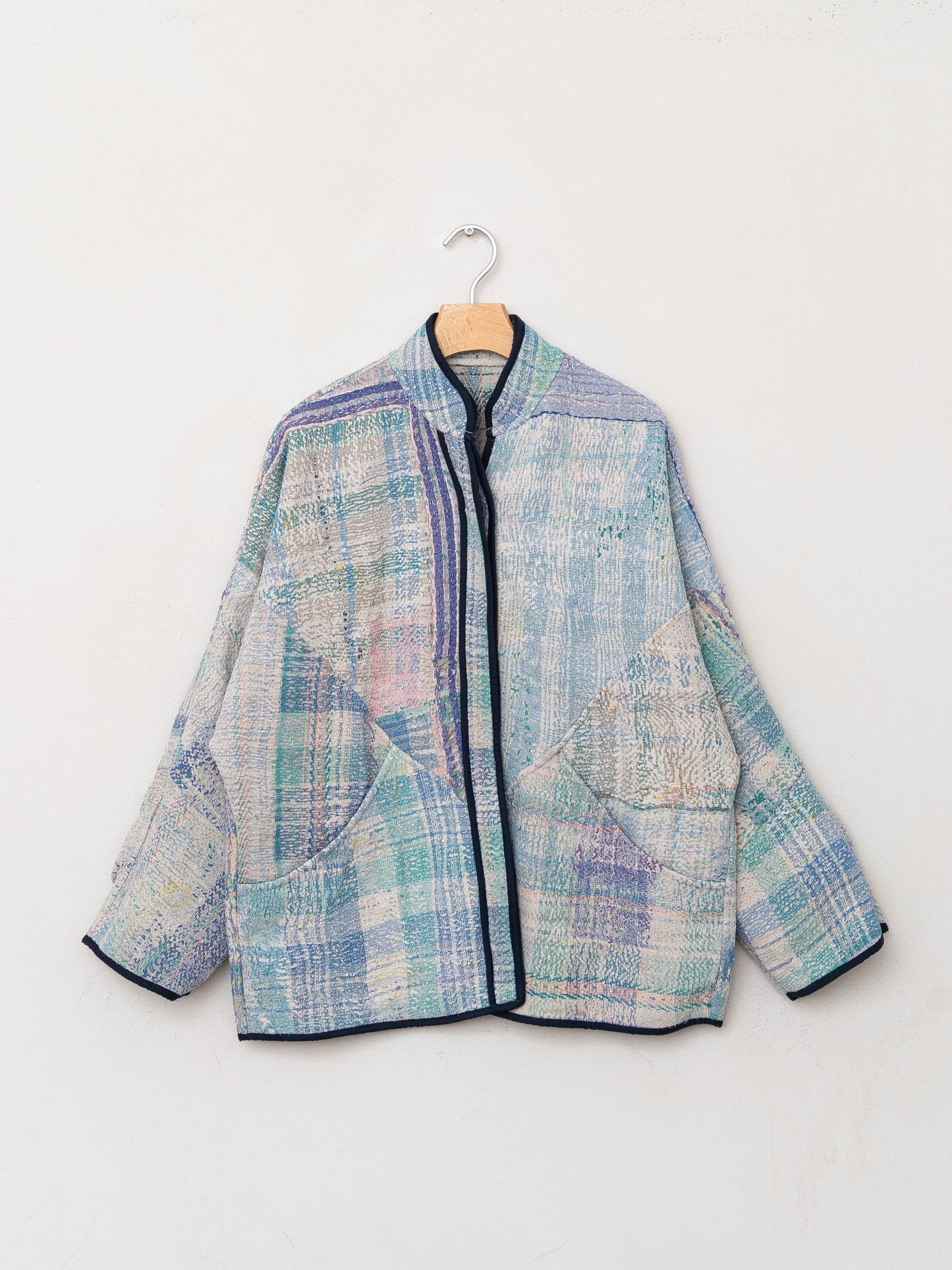 The Ladhiya Quilted Patchwork Kantha Jacket