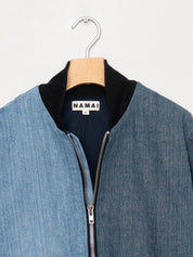The Veda Denim Bomber Jacket - Medium
