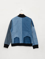 The Veda Denim Bomber Jacket - Medium