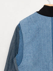 The Veda Denim Bomber Jacket - Medium