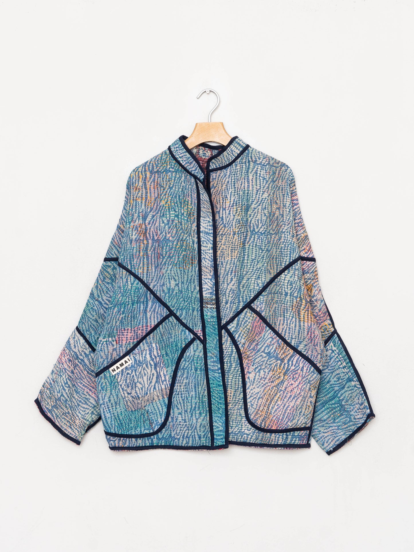 The Ishani Quilted Plant Dyed Kantha Jacket