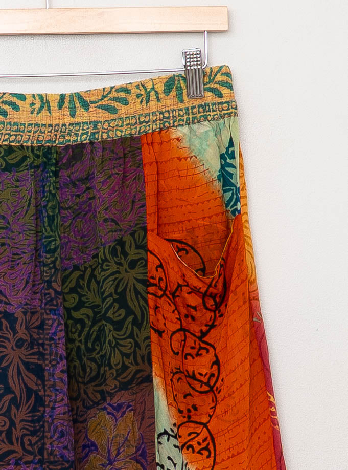 The Nayan Pant - Medium - Upcycled Silk