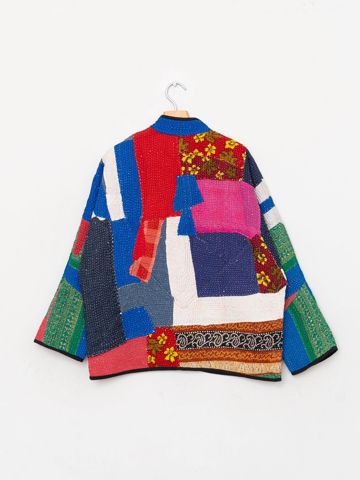 The Ladhiya Quilted Patchwork Kantha Jacket