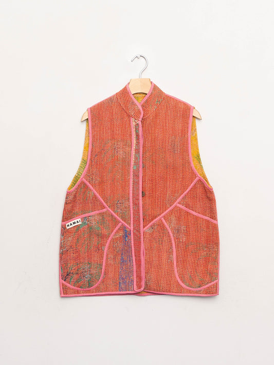 The Ladhiya Quilted Patchwork Kantha Vest