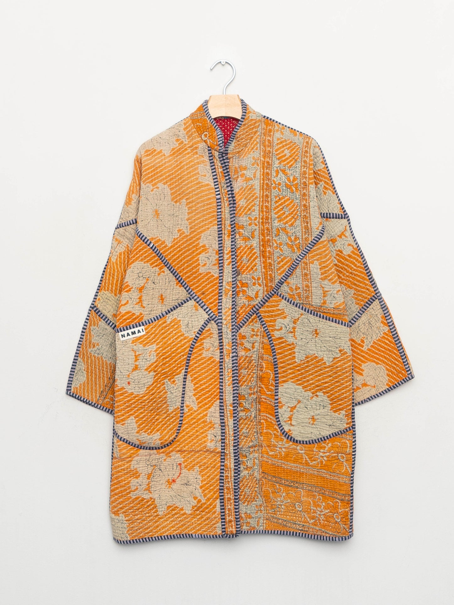 The Sai Quilted Patchwork Kantha Coat