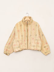 The Shira Quilted Puffer Bomber Jacket