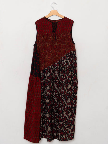 The Anan Long Dress  - Medium / Large - Upcycled Silk