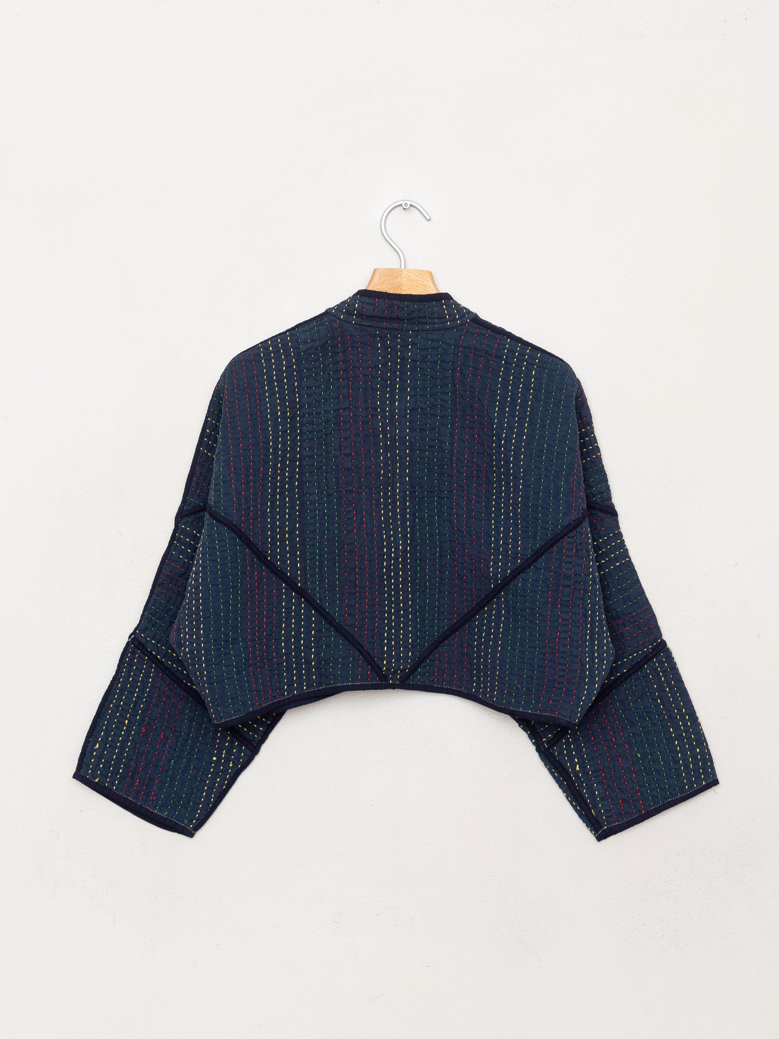 The Kaira Cropped Quilted Ralli Kantha Jacket