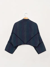 The Kaira Cropped Quilted Ralli Kantha Jacket