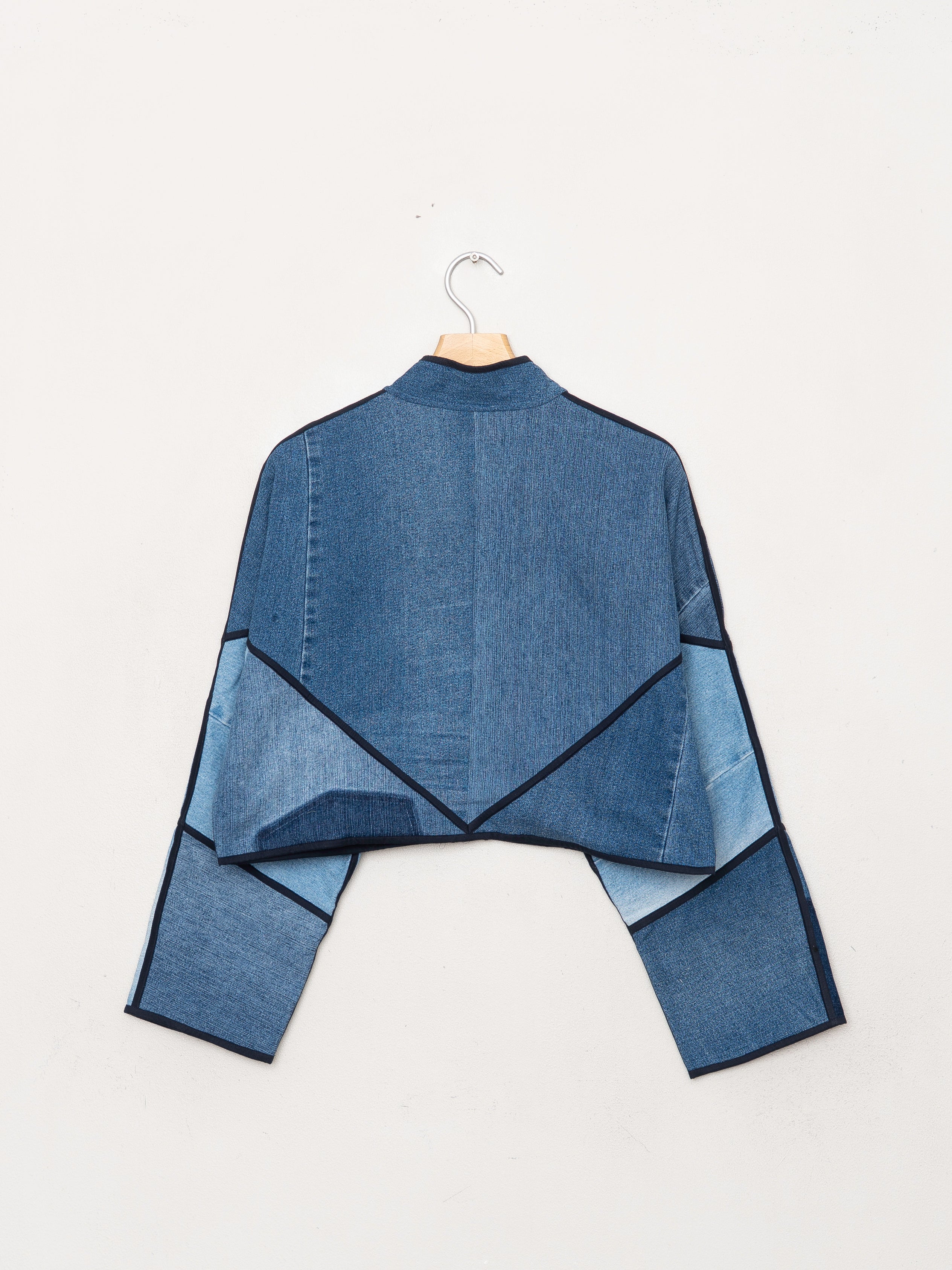 The Kaira Cropped Denim Jacket - Medium