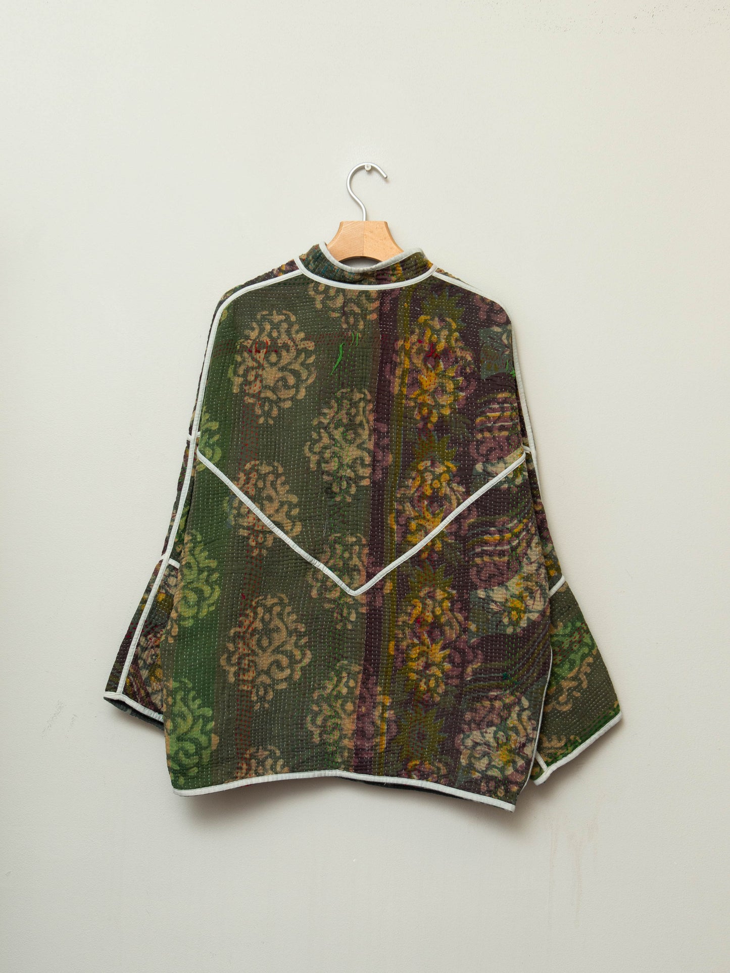 The Ishani Quilted Plant Dyed Kantha Jacket