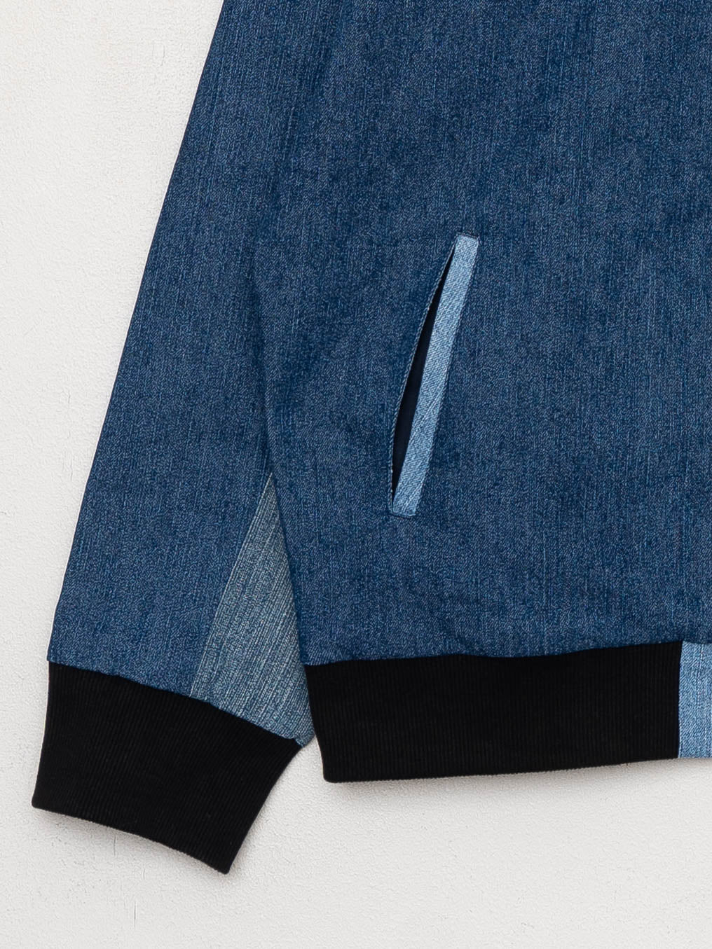 The Veda Denim Bomber Jacket - Medium