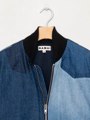 The Veda Denim Bomber Jacket - Medium