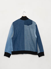 The Veda Denim Bomber Jacket - Medium