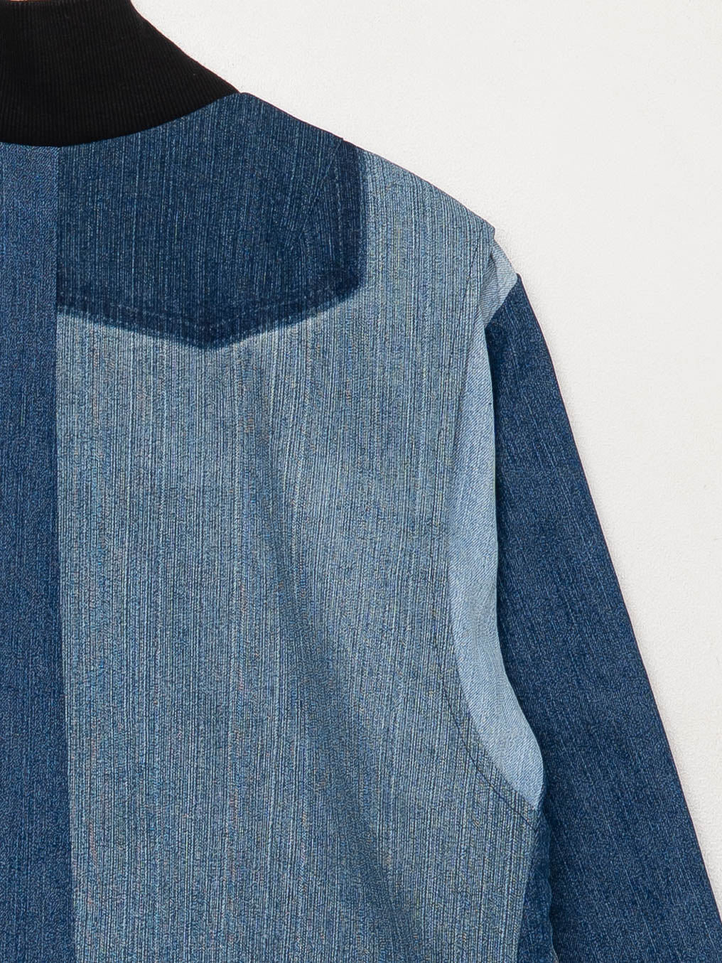 The Veda Denim Bomber Jacket - Medium