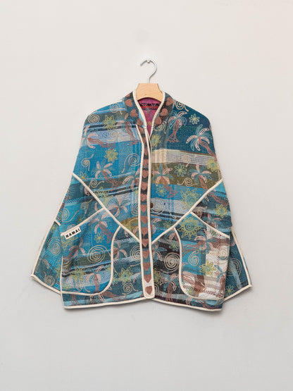 The Ladhiya Suzani Quilted Kantha Jacket