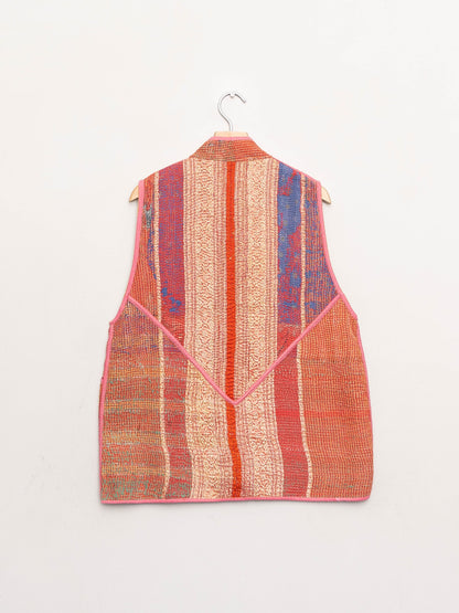 The Ladhiya Quilted Patchwork Kantha Vest