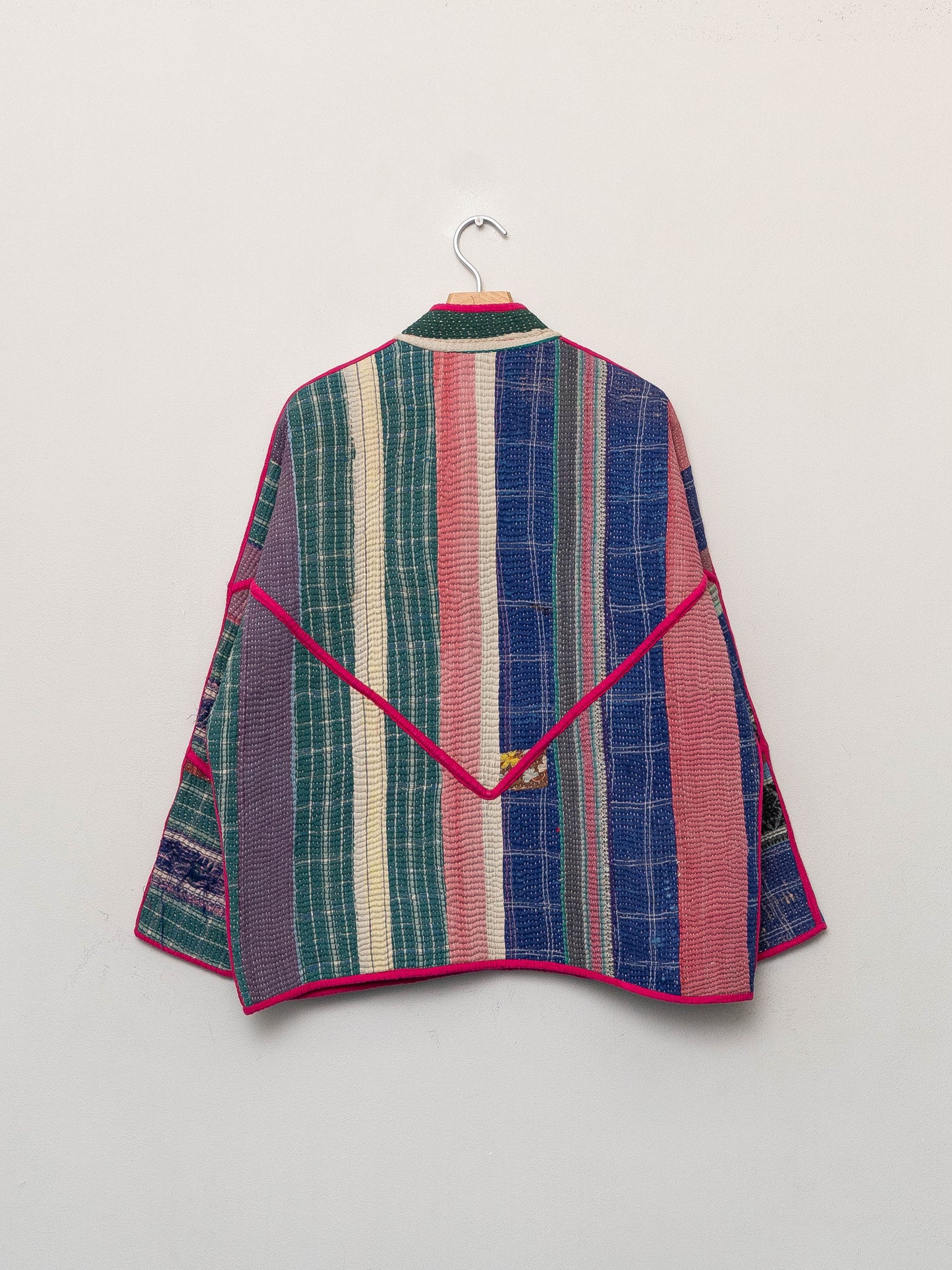 The Ladhiya Quilted Patchwork Kantha Jacket