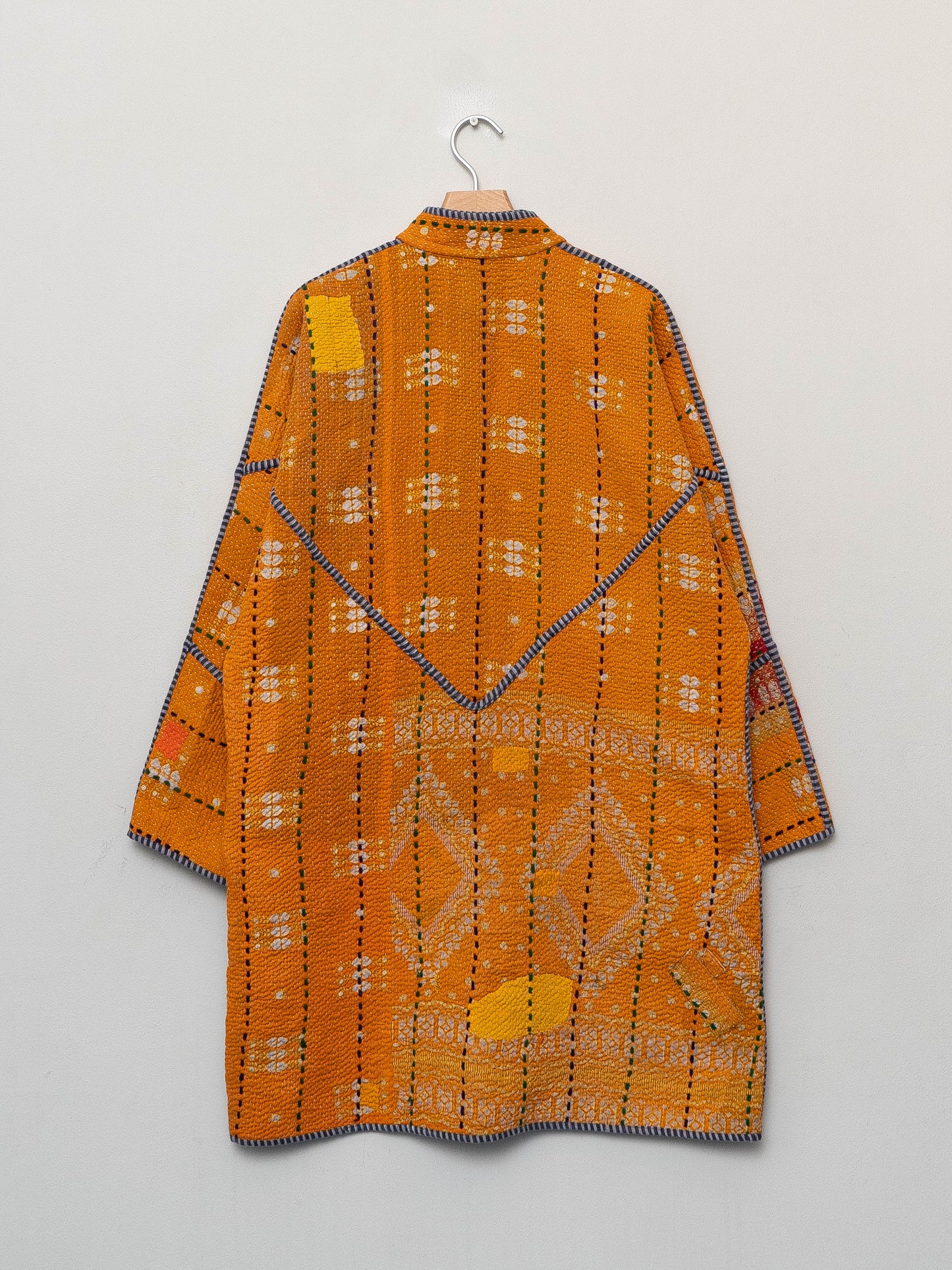 The Sai Quilted Patchwork Kantha Coat