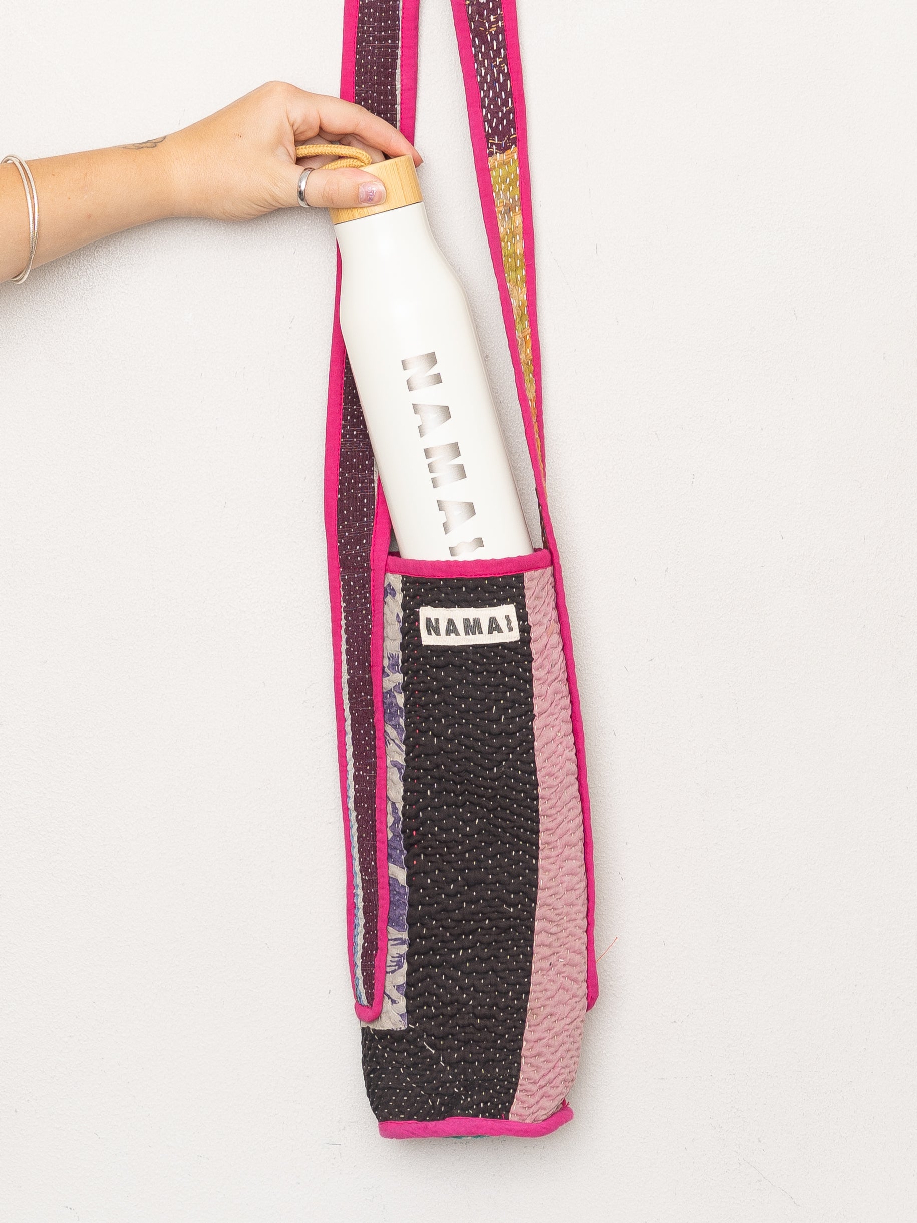 The Lota Quilted Water Bottle Crossbody + NAMAI Water Bottle