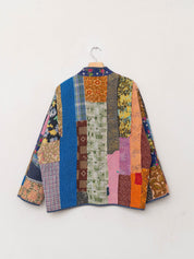 The Ladhiya Quilted Patchwork Kantha Jacket
