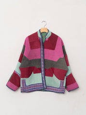 The Ladhiya Quilted Patchwork Kantha Jacket