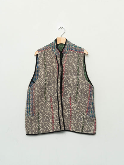 The Ladhiya Quilted Plant Dyed Kantha Vest