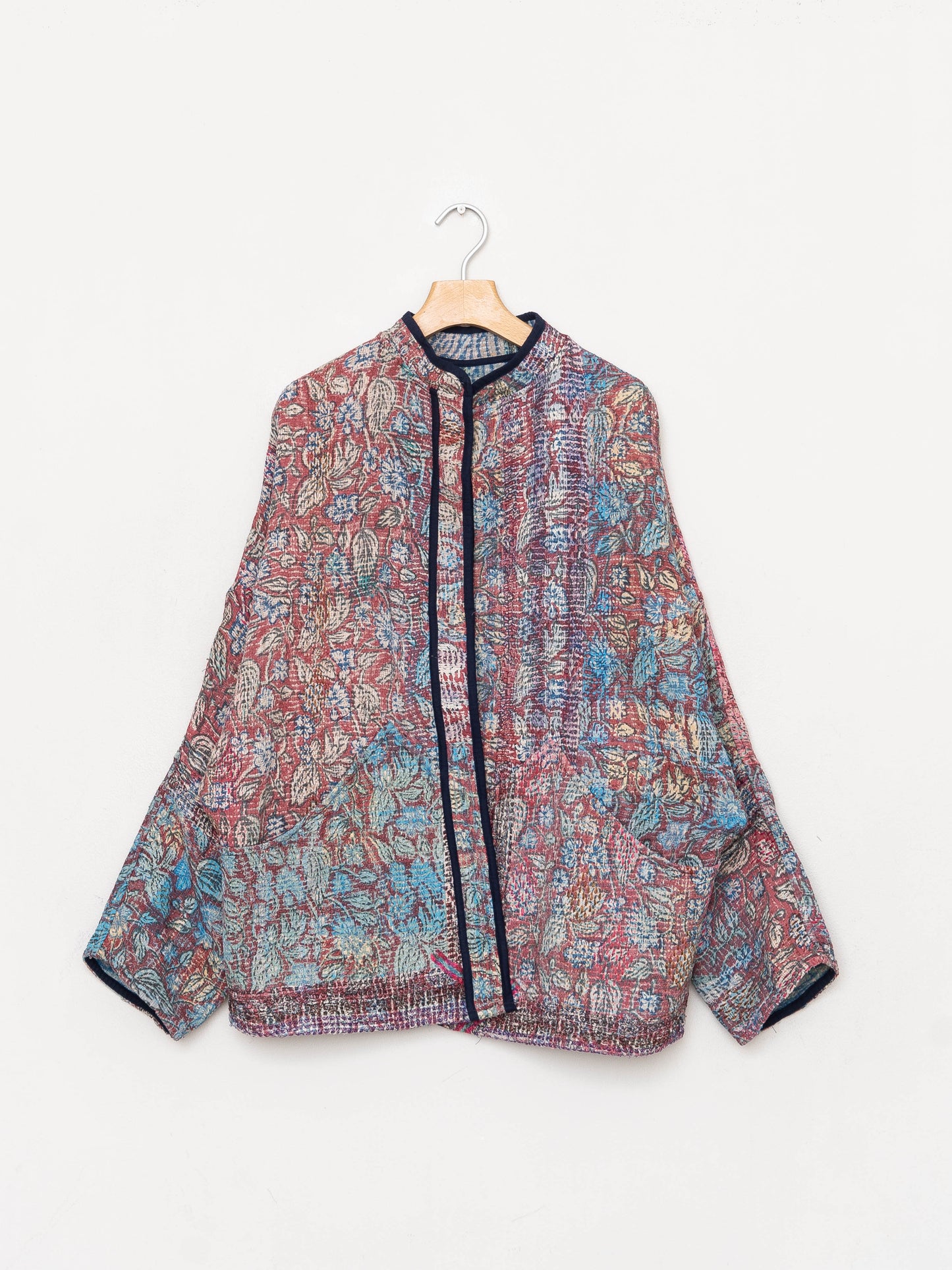 The Ishani Quilted Plant Dyed Kantha Jacket