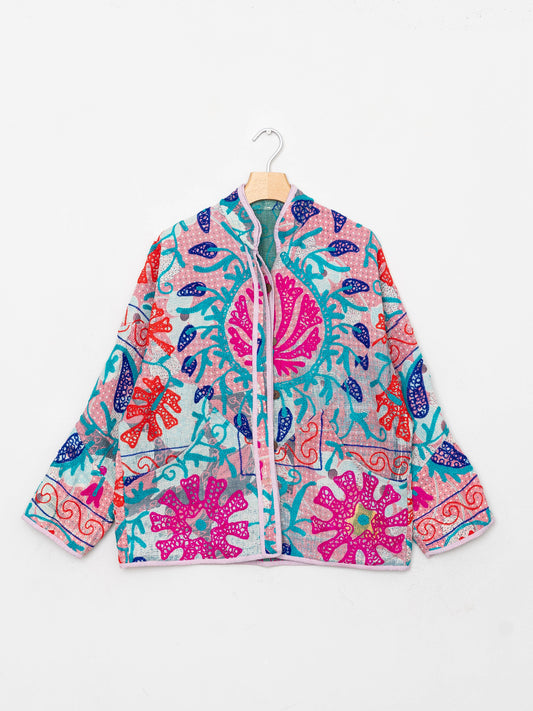 The Ladhiya Suzani Quilted Kantha Jacket