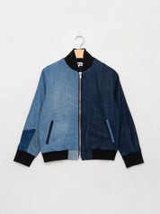 The Veda Denim Bomber Jacket - Small