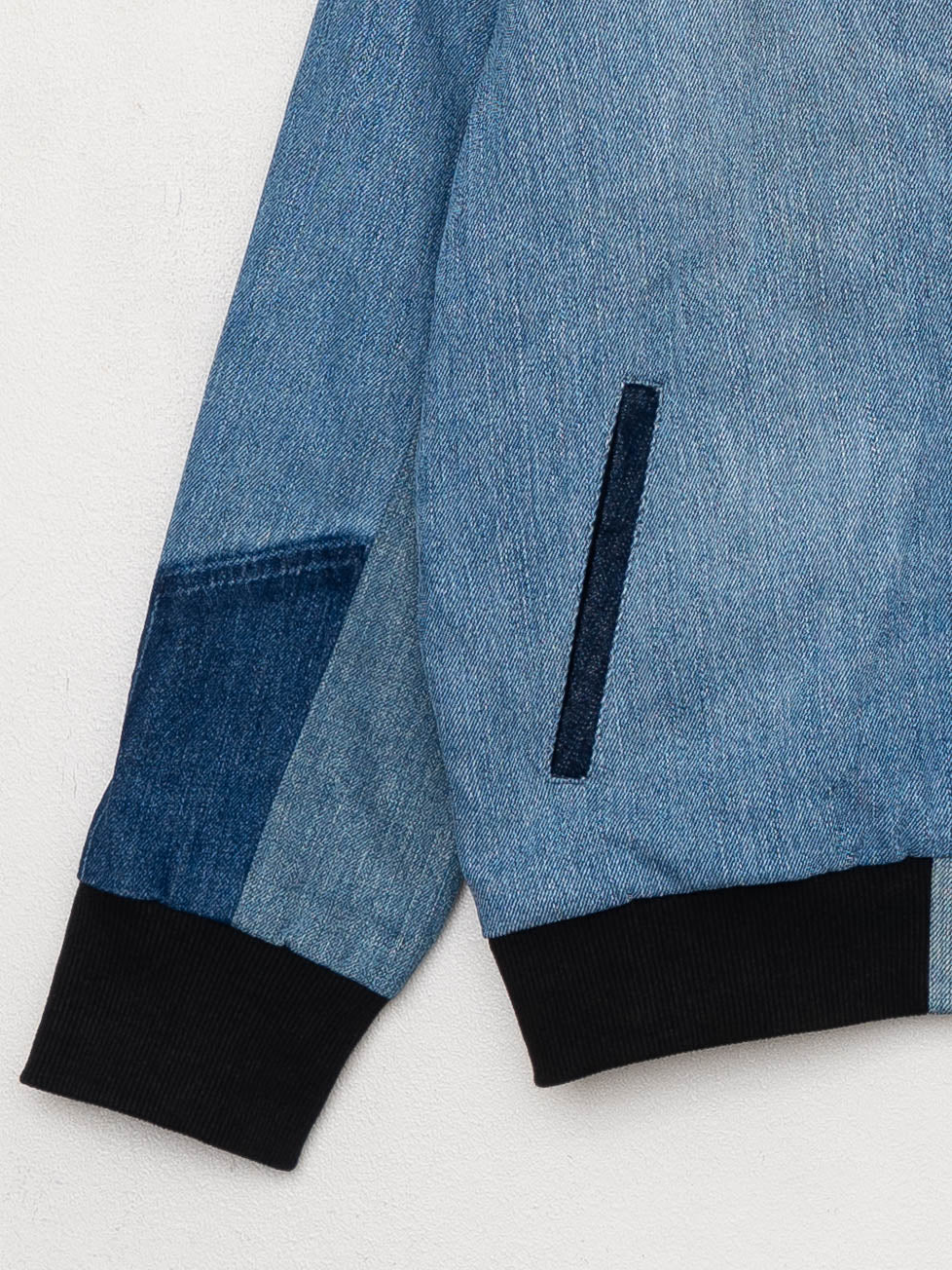 The Veda Denim Bomber Jacket - Small