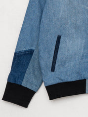 The Veda Denim Bomber Jacket - Small