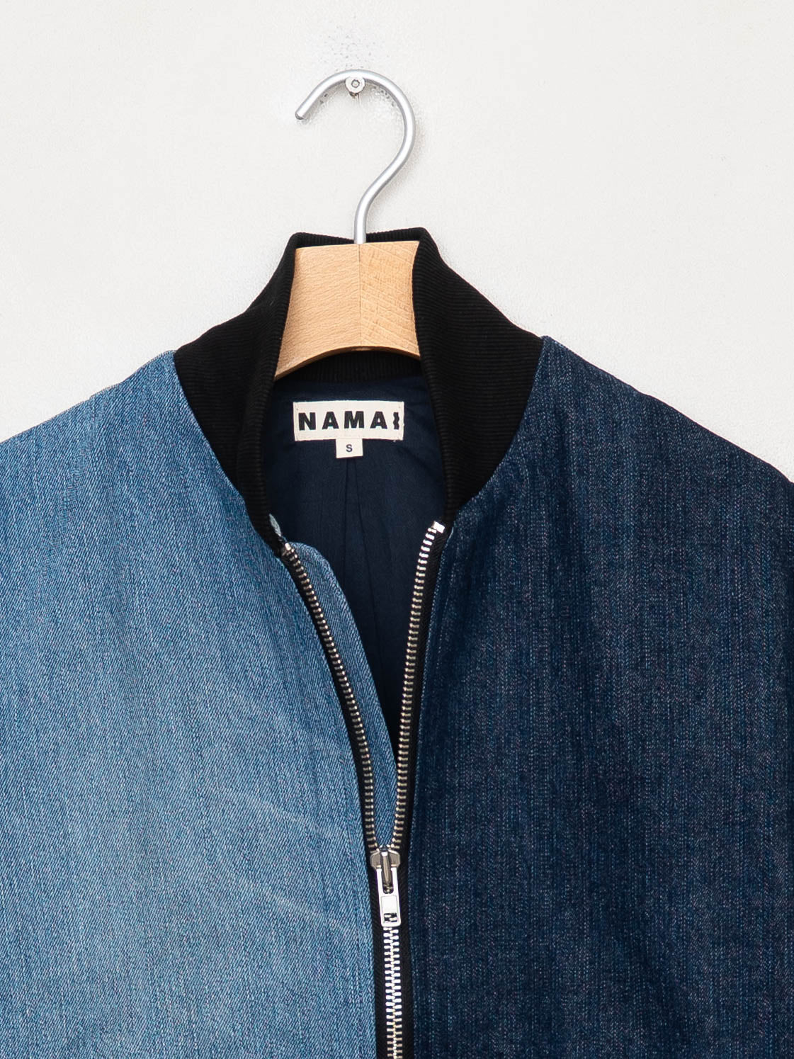 The Veda Denim Bomber Jacket - Small