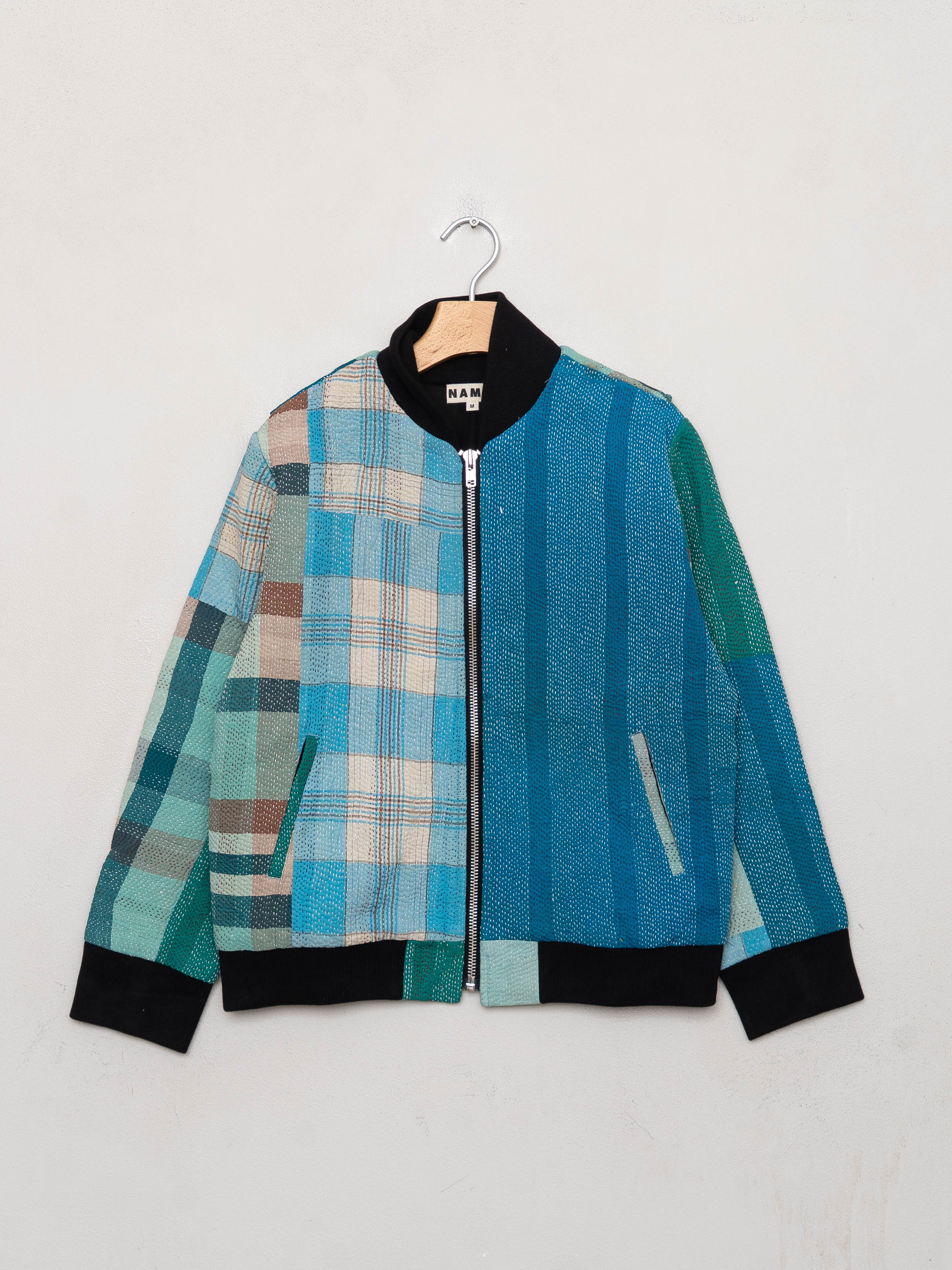 The Veda Quilted One-of-a-Kind Bomber Jacket - Medium