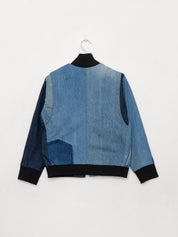 The Veda Denim Bomber Jacket - Small