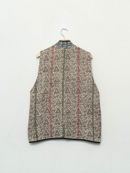 The Ladhiya Quilted Plant Dyed Kantha Vest