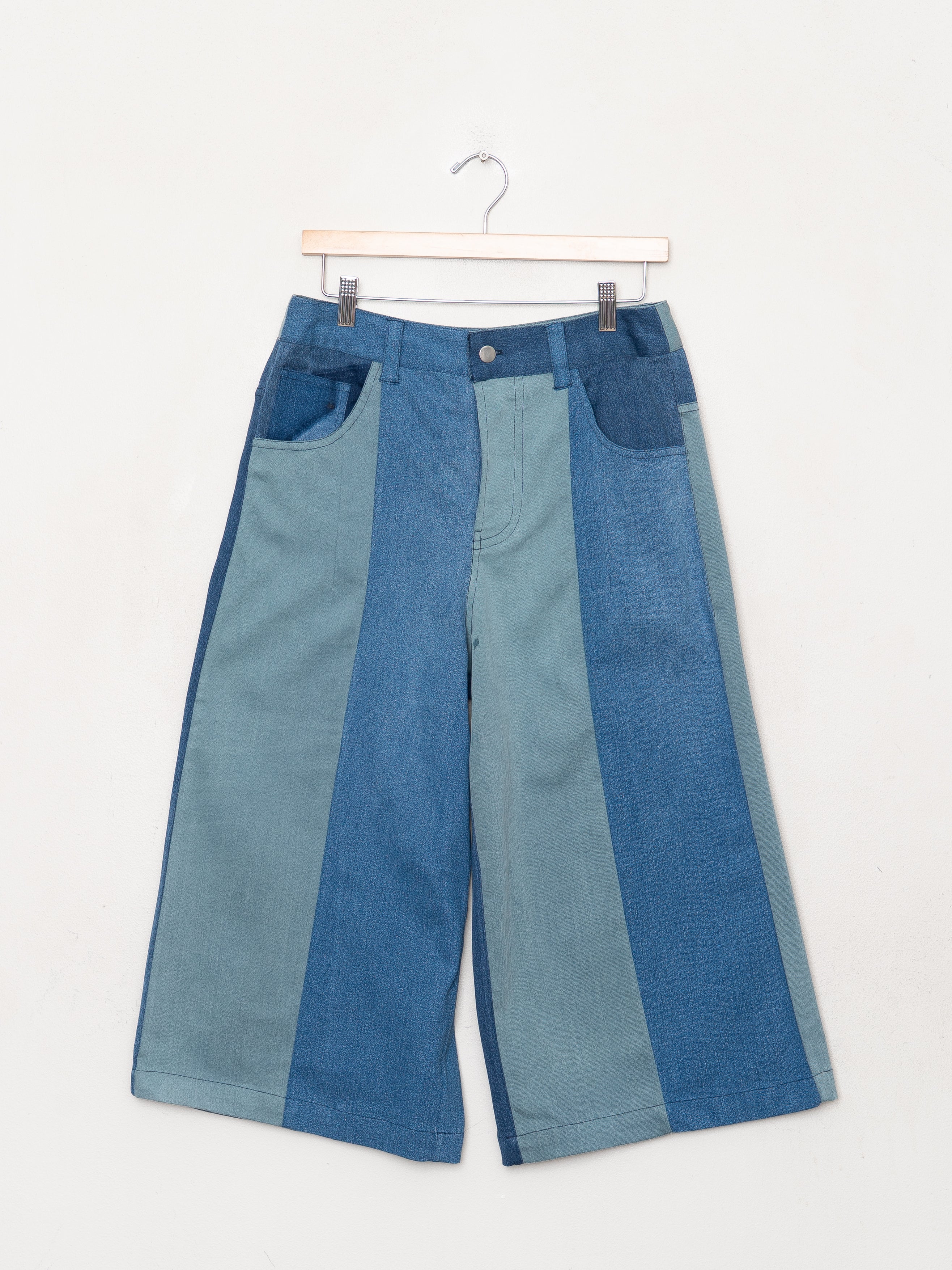 The Bindu Denim Bermuda Culotte Pant - Medium