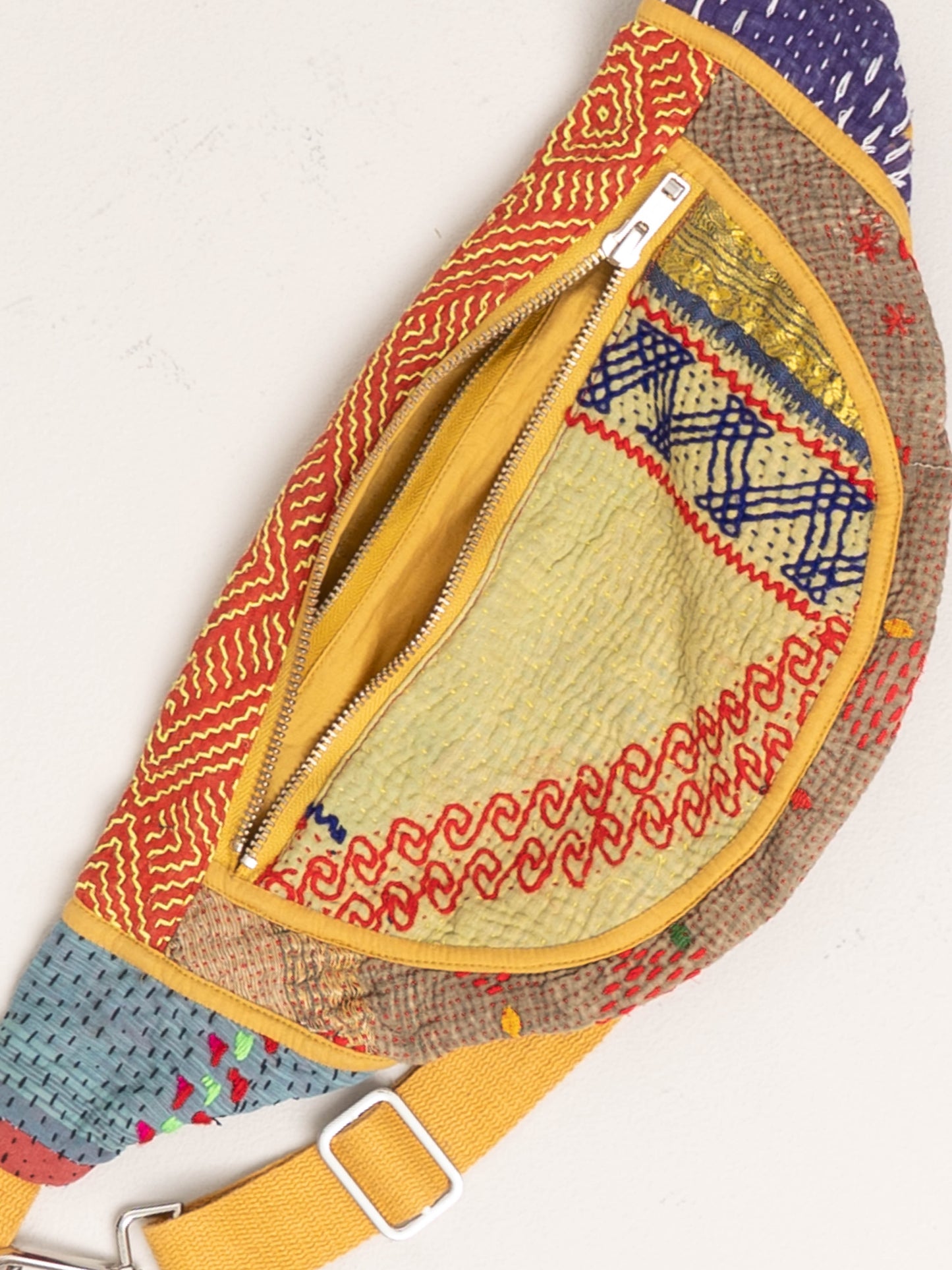 The Faiza Quilted Kantha Belt Bag