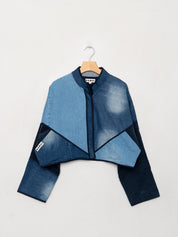 The Kaira Cropped Denim Jacket - Large