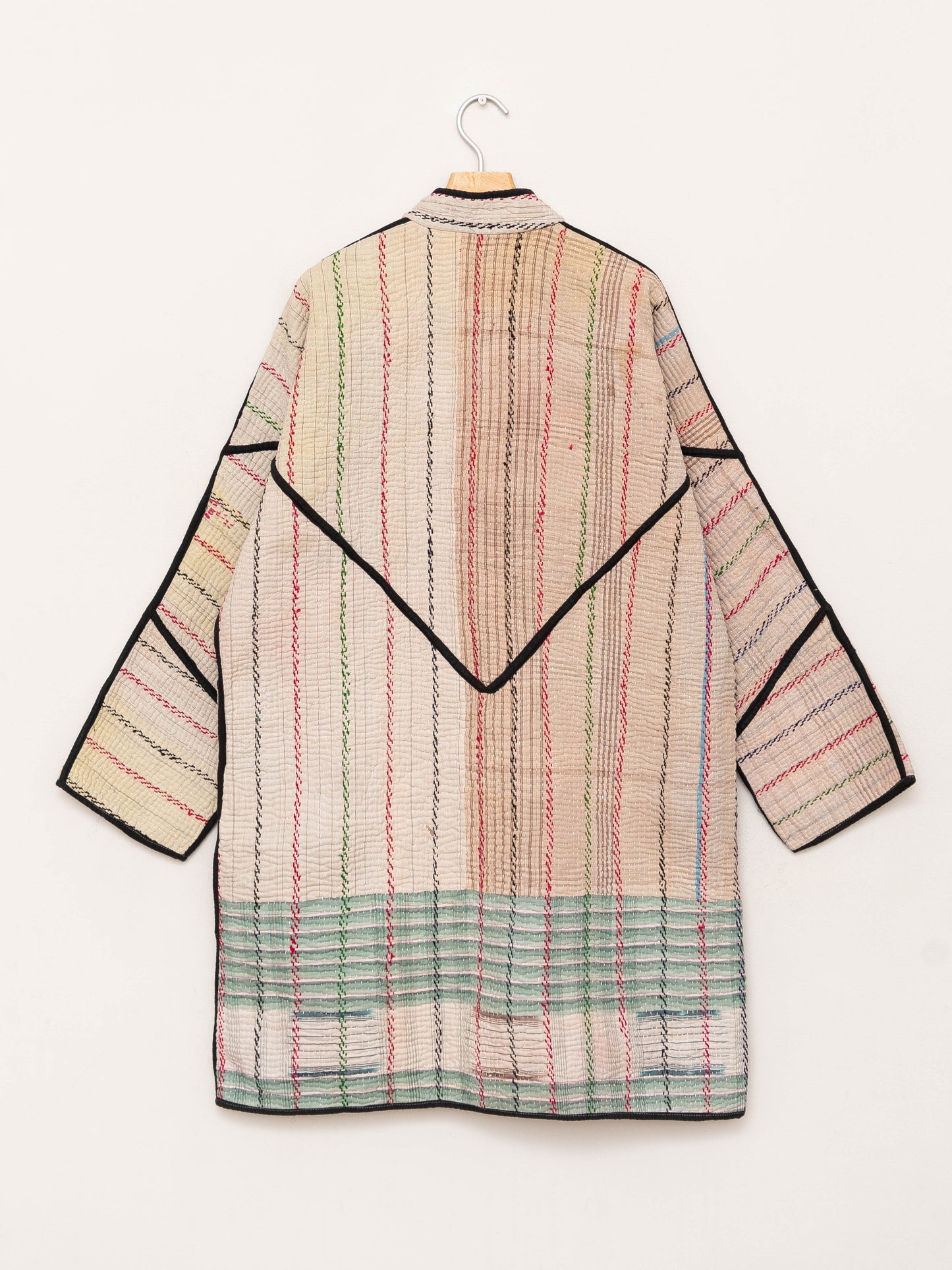 The Sai Quilted Patchwork Kantha Coat