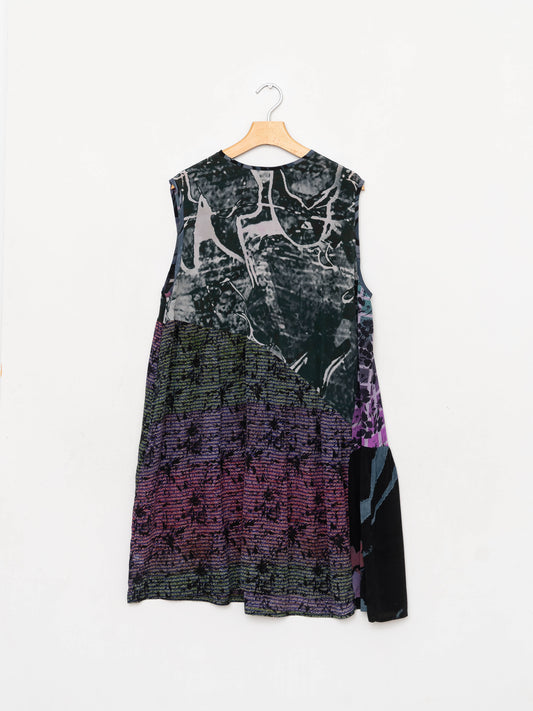 The Anan Short Dress  - Medium / Large - Upcycled Silk
