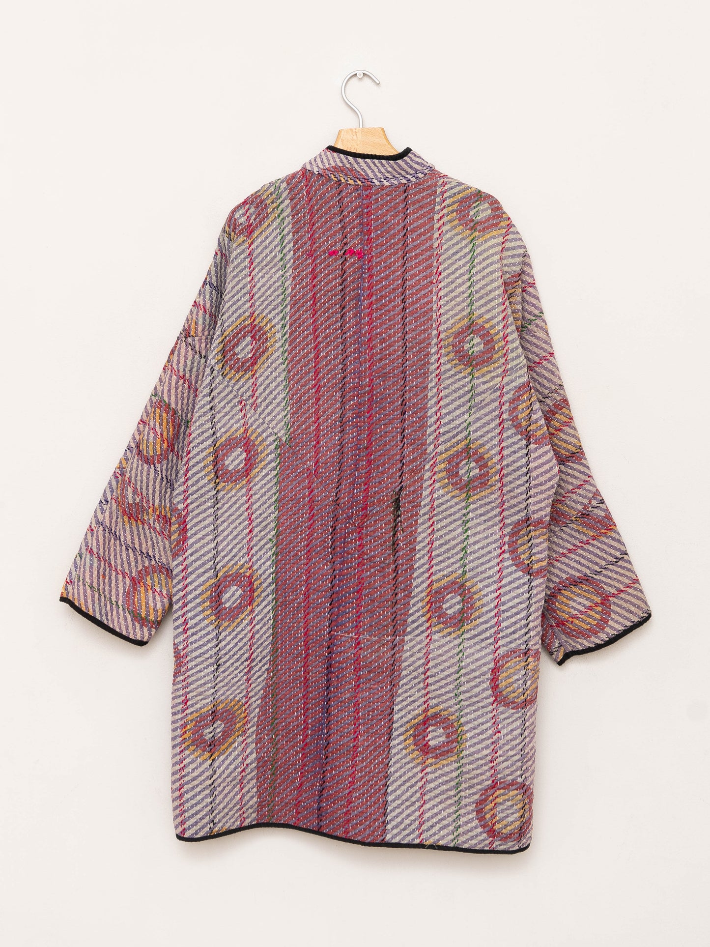 The Sai Quilted Patchwork Kantha Coat